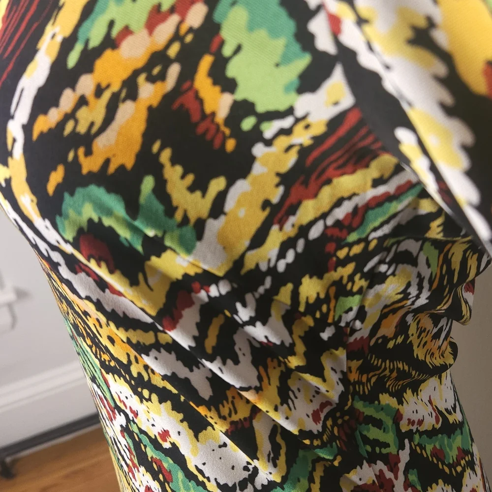 BCBGMaxAzria Multicolor Patterned Dress - Picture 2 of 4